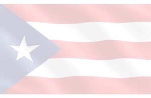 Puerto Rico flag - faded