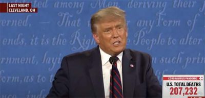 Trump at debate #1 2020
