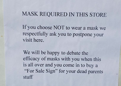 Store requires COVID masks