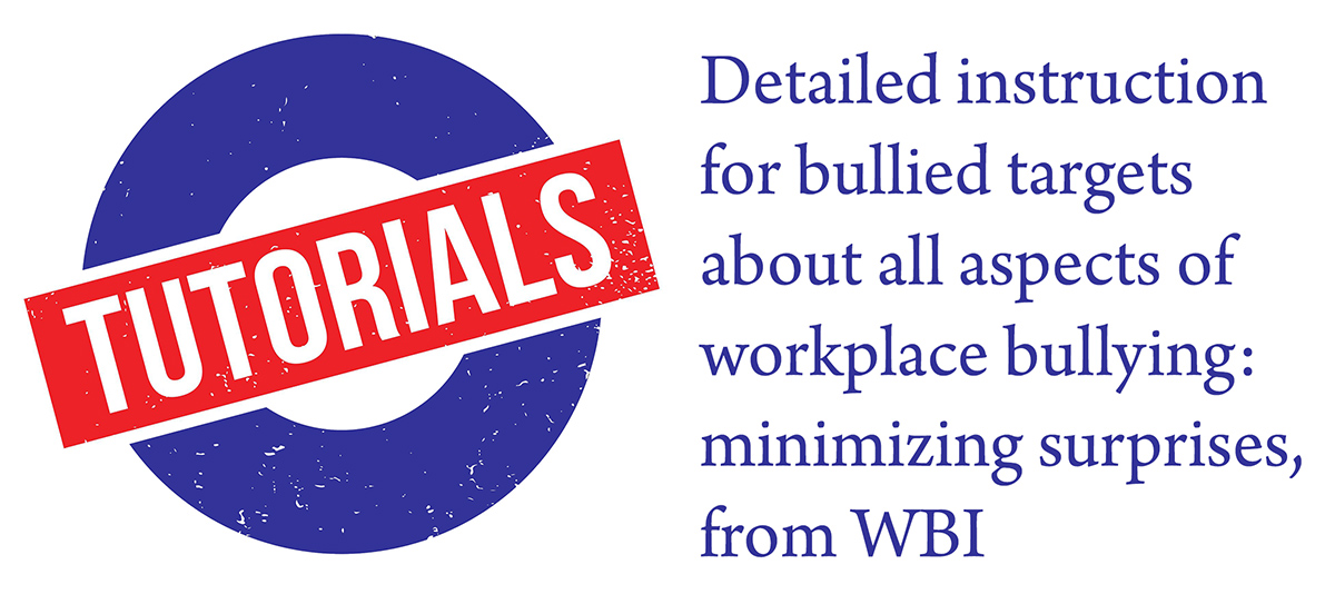 Tutorials: Instruction for bullied targets