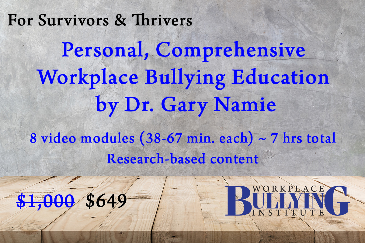 Personal, Comprehensive Workplace Bullying Education